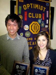 Juniors Owyang and Mangigian Receive Outstanding Youth Award