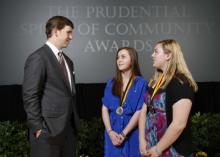 Apley '12 Receives National Service Award; Meets Eli Manning