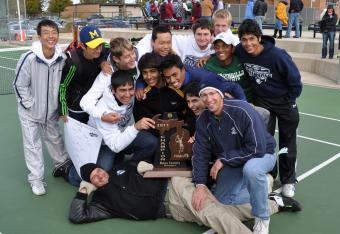 Boys' Tennis Wins State Championship 4th Year in a Row