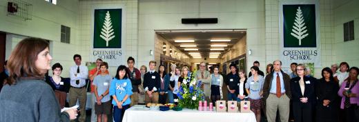 Memorial Held and Trees Planted to Honor Two 2001 Alumnae