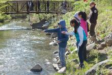 7th Graders Spend the Day Collecting Data at Fleming Creek