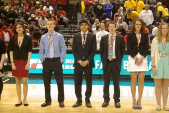 Senior Ashwin Fujii honored at Scholar-Athlete ceremony